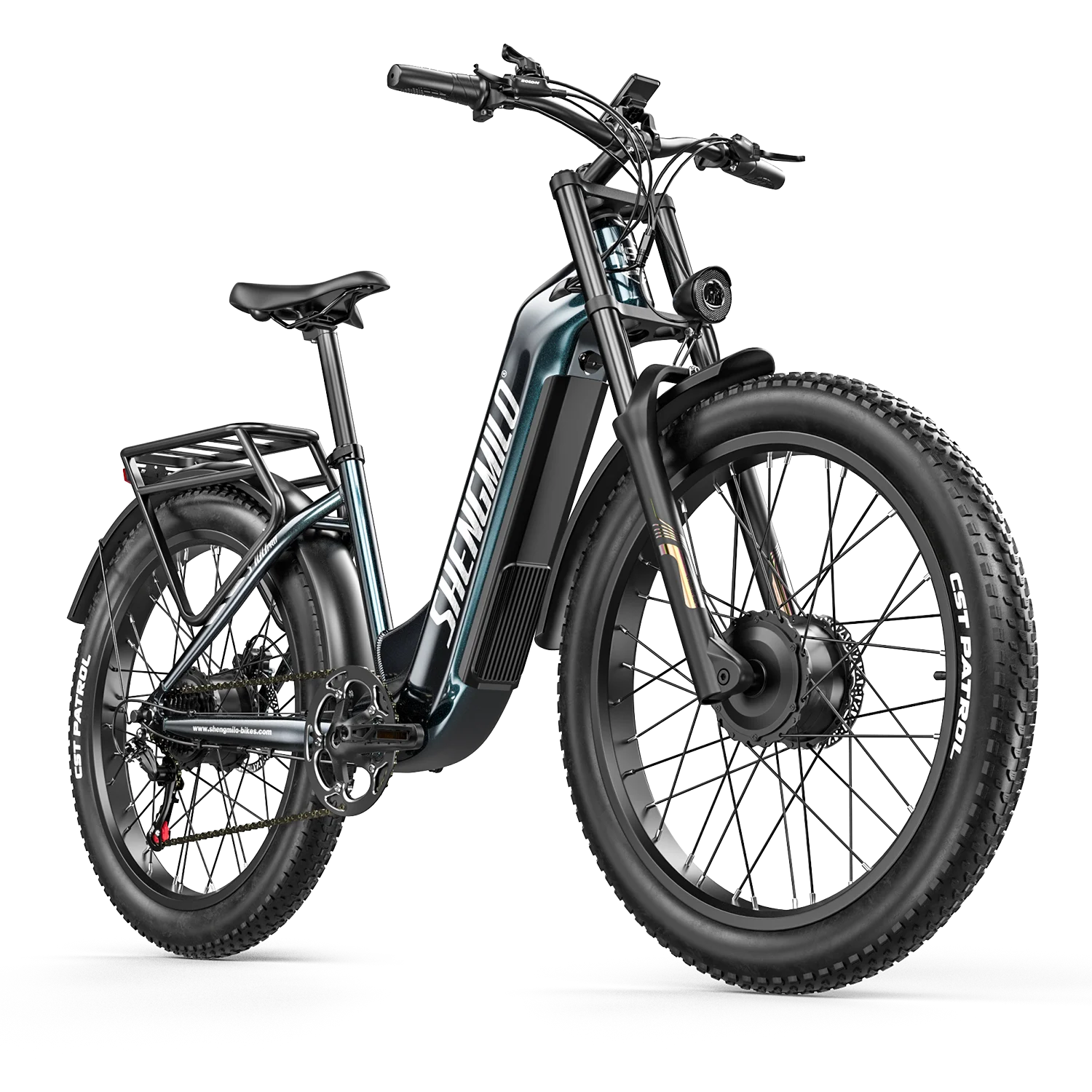 Shengmilo S700 Pro Elektrofahrrad für Erwachsene, Zweimotoriges Fatbike mit 48V25AH herausnehmbarem Akku, 26 Zoll E-Mountainbike