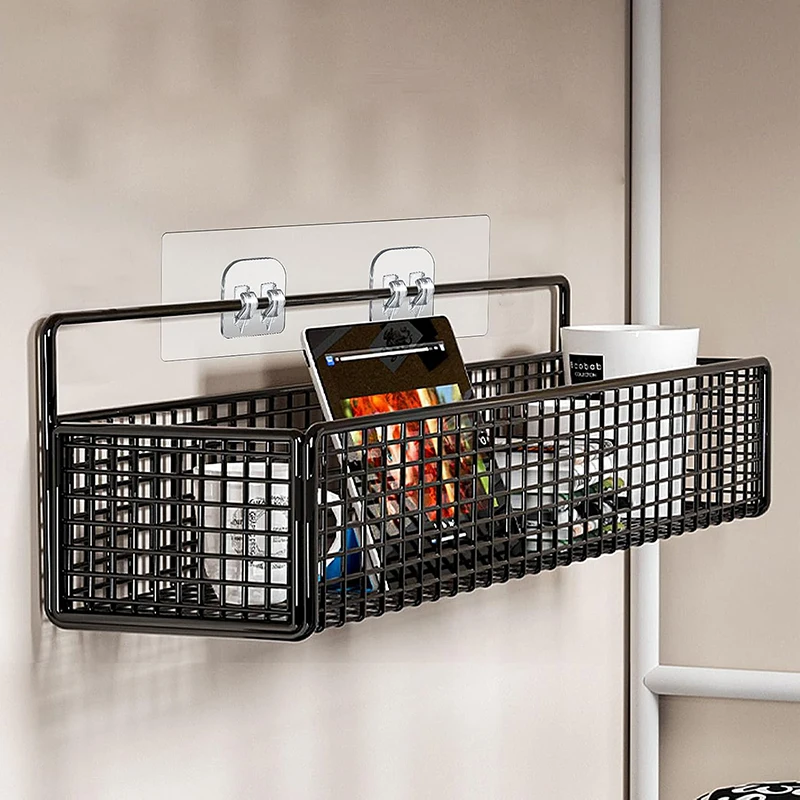 4/6/8Pcs Adhesive Wall Hook Shower Caddy Adhesive Sticker Hook No Drilling Wall Hook for Bathroom Kitchen Racks Soap Dish Holder