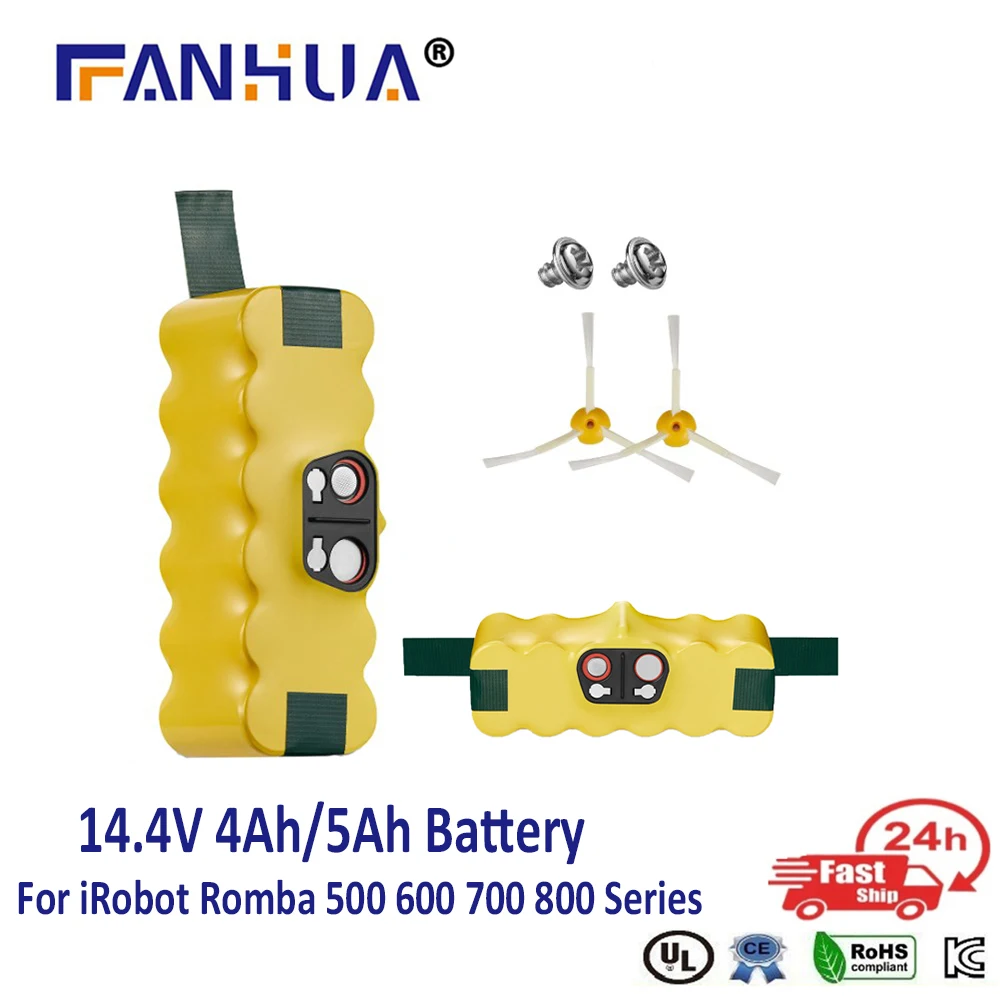 

New 14.4V 4000mAh/5000mAh Battery for iRobot Roomba 500 600 700 800 900 595 620 650 780 890 Battery Rechargeable Battery