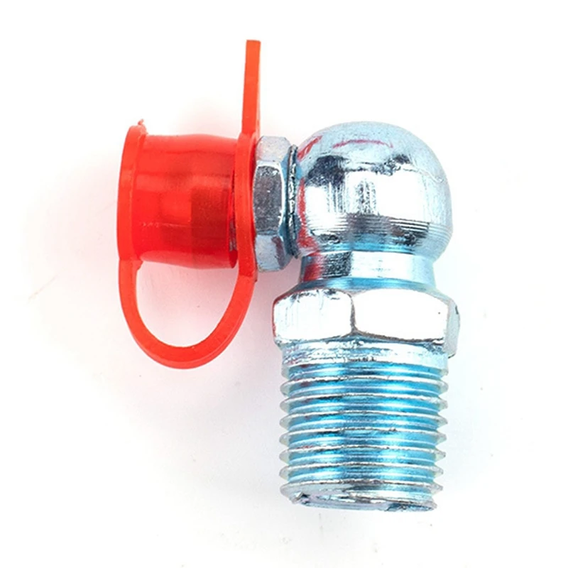 굽은 그리스 니플 스트레이트 그리스 피팅 액세서리, 그리스 피팅 캡 유압식 Zerk 그리스 내구성, 세트당 140 개