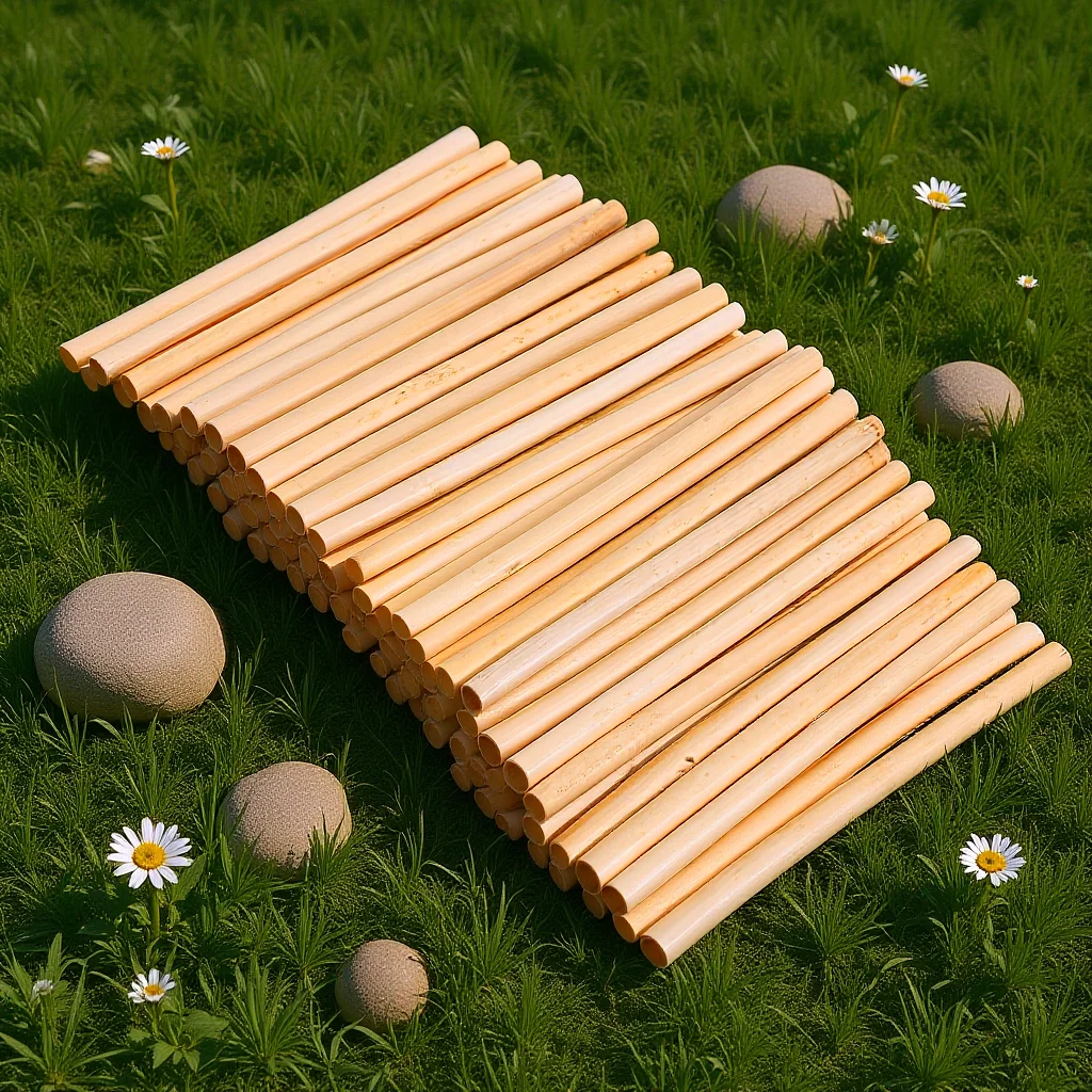 

Natural Reed Bee Tubes 100Pcs Bee Refill Pack Insect Nesting Tube Replacements for DIY Beehive Habitat Building Kit