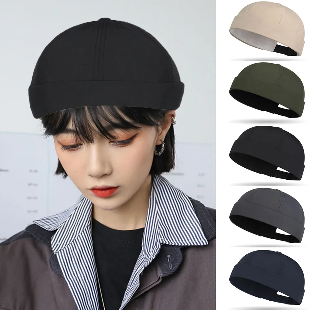 2025 Herfst Mode Hip Hop Caps Vintage Dome Meloen Cap Mannen Vrouwen Verhuurder Hoed Terendy Sneldrogend Brimless Hoed Hot Sales