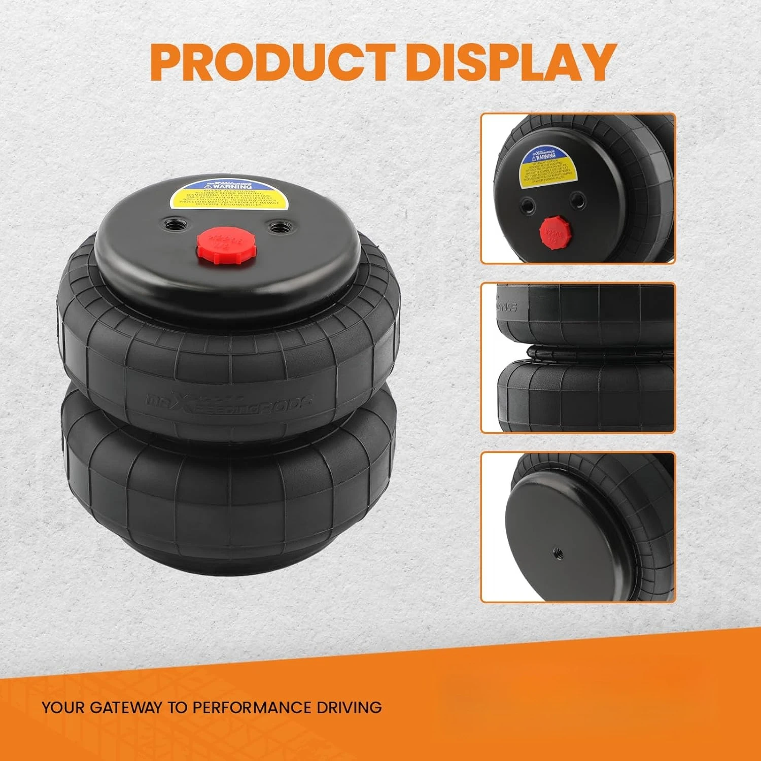 2 قطعة تعليق هوائي عالمي زنبركي مزدوج بيلو قياسي 2500 رطل 1/2 "npt منفذ واحد استبدال أكياس مساعد الهواء · رائجة البيع