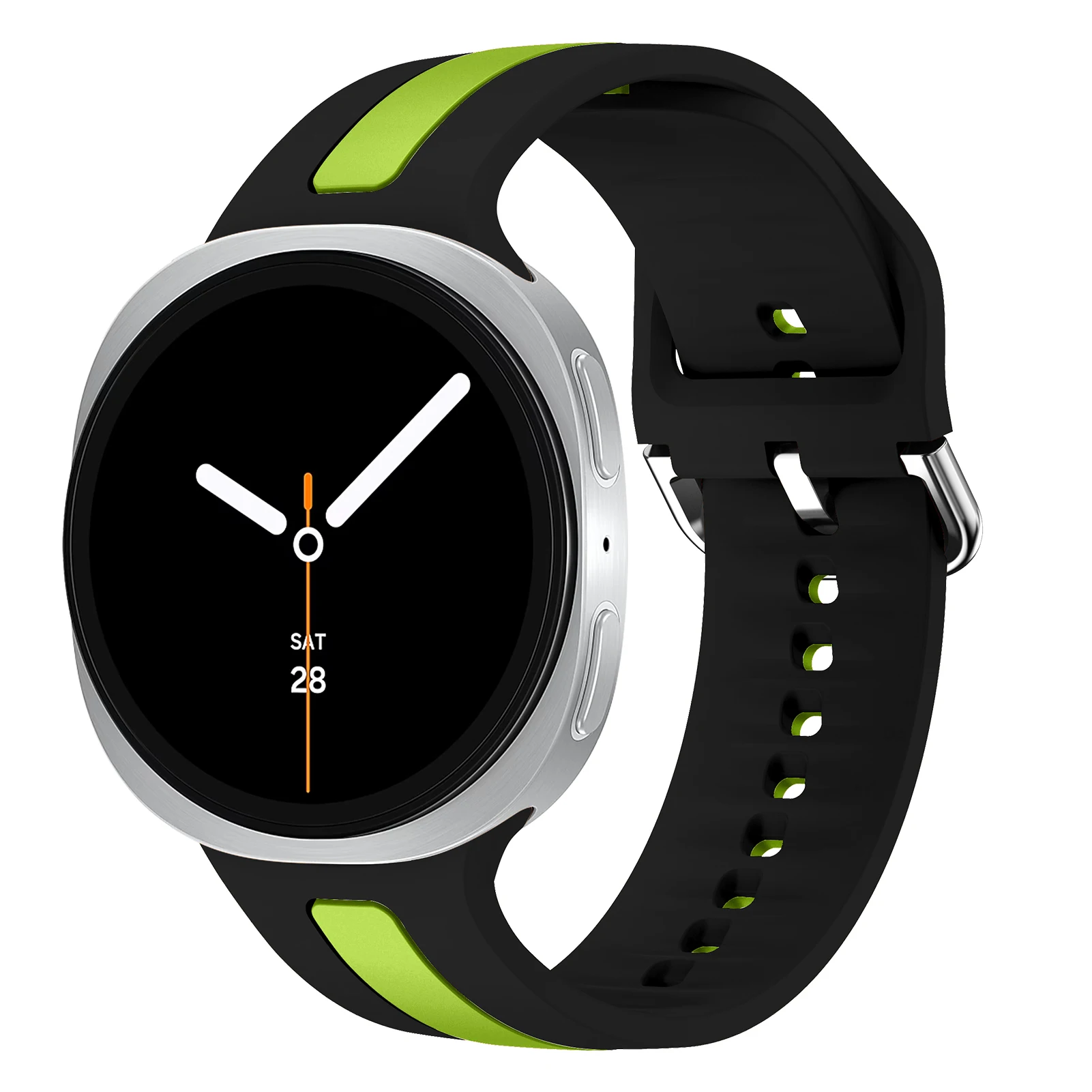 Zweifarbiges Silikonarmband für Samsung Galaxy Watch 9 8 Classic 46 40mm 44mm Sport Ersatzarmband Correa Galaxy Watch 8 Armband