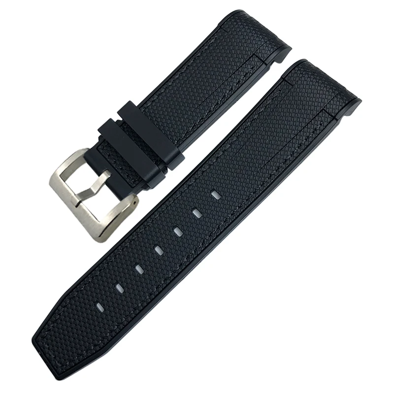 New Natural Rubber Watchband 22mm 23mm for Tudor Strap Black Bay Bronze Two Tone Wristband Soft Silicone Watch Band Free Tools