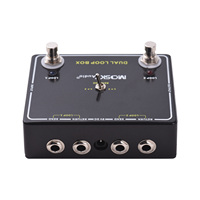 MOSKYAUDIO Guitar Effects  Switcher Pedal 2-Channel Switcher Aluminum 6.35mm Input Output Dual Footswitch MXR Dual  Box