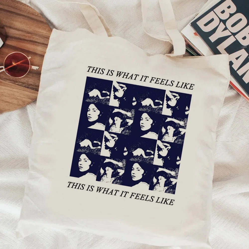 Gracie Abrams Shopping Bag Eco Riutilizzabile Bolsa Borsa Bolso Borsa Pieghevole Shoping String Intrecciata Sacolas