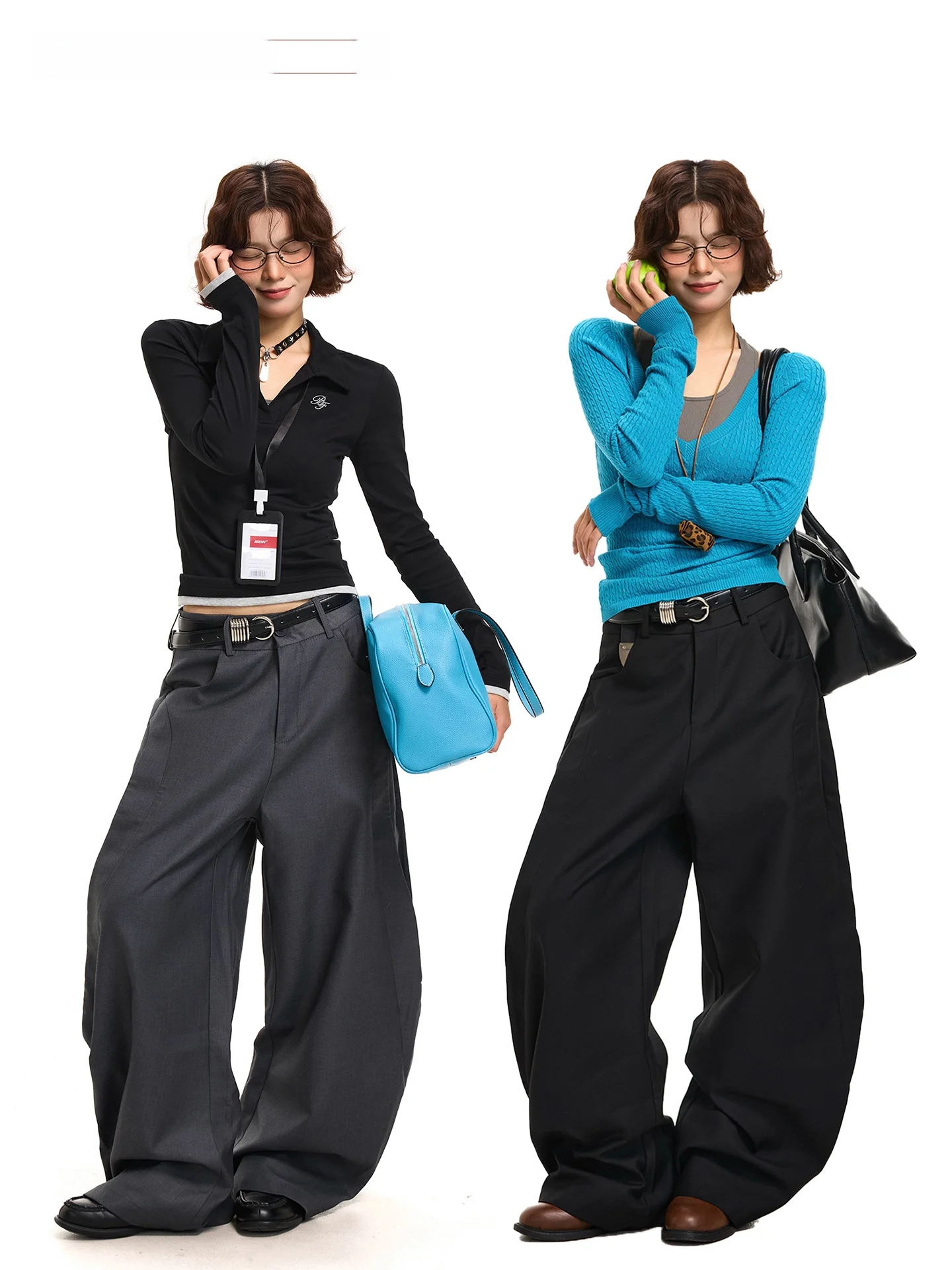 

Магазин Chen Niao: Американские элитные брюки-клеш с завышенной талией и эффектом утяжки, повседневные, для офиса, цветные