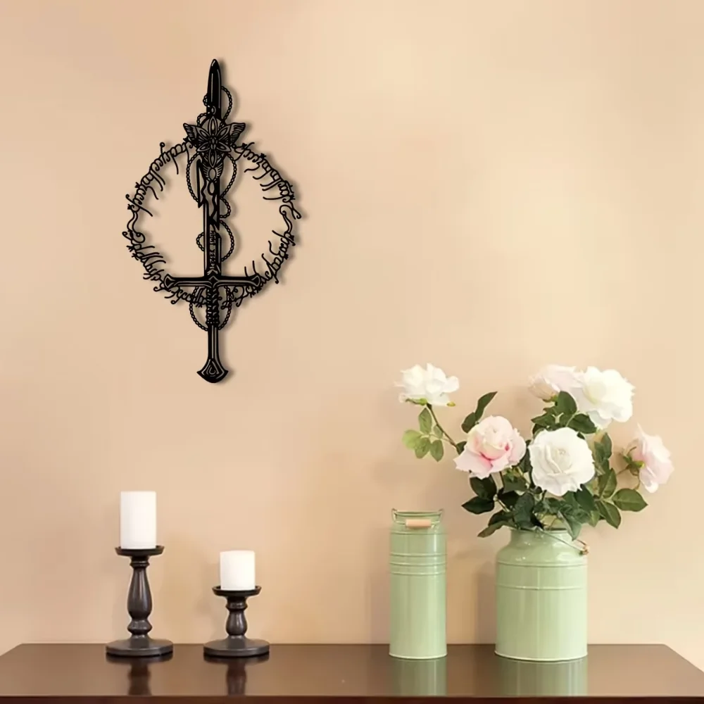 Magic Kingdom Metal Wall Art - Mystical Ring King Theme, Iron Art for Home & Office, Perfect Gift for Him or Housewarming