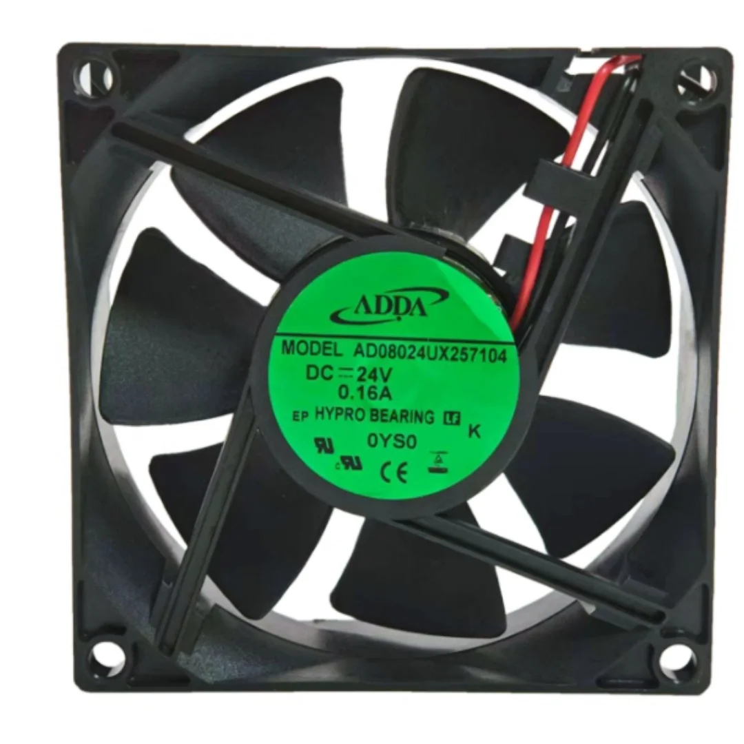 

ADDA AD08024UX257104 DC 24V 0.16A 80x80x25mm 2-Wire Server Cooling Fan