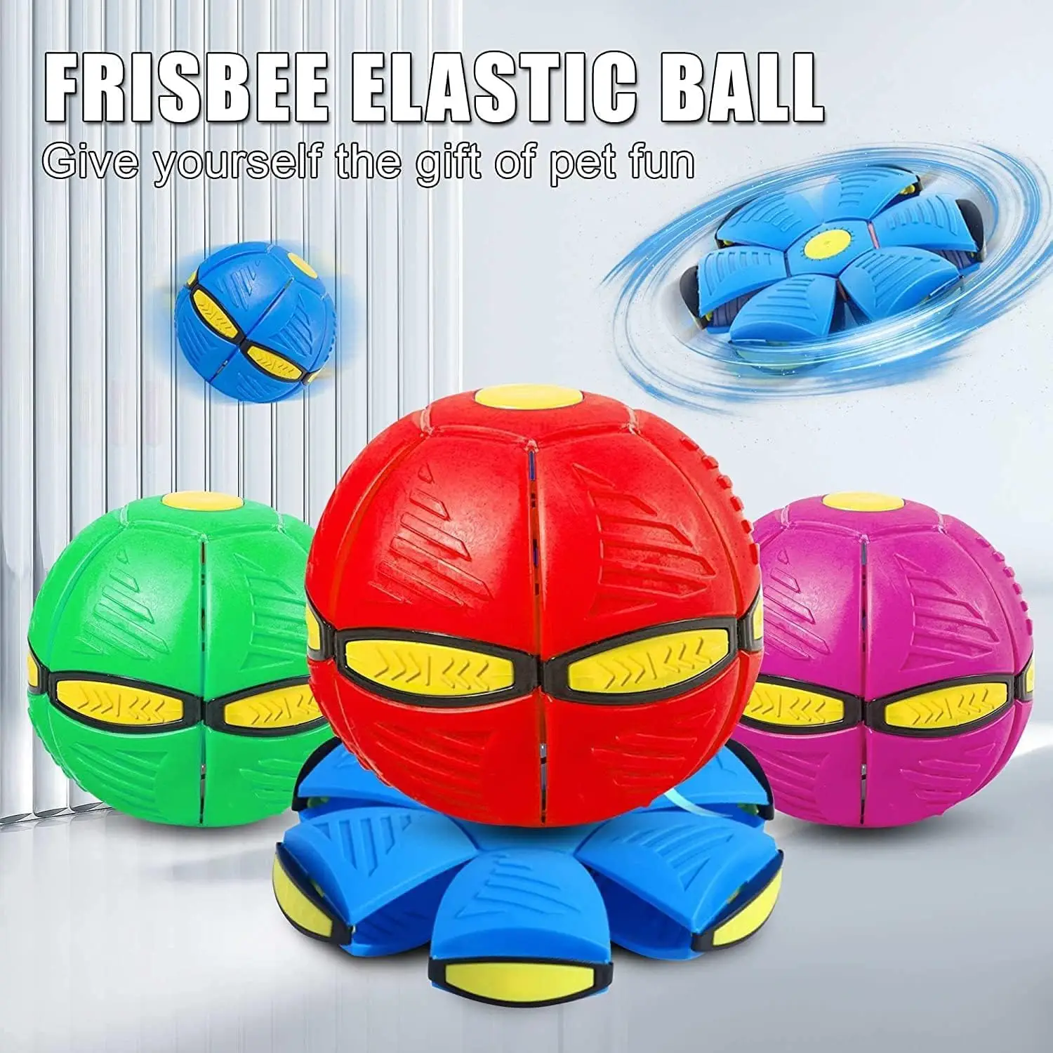 Hondenspeelgoed Vliegende schotel Geschikt voor honden Kauw buitenballen Geschikt voor alle honden Interactieve training voor kinderen