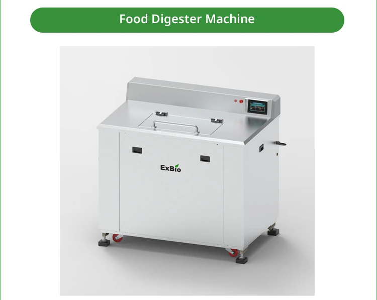 Commercial Usage Exbio 300kg/day Organic Kitchen Appliances Food Garbage Disposal Food Waste Composting Machine