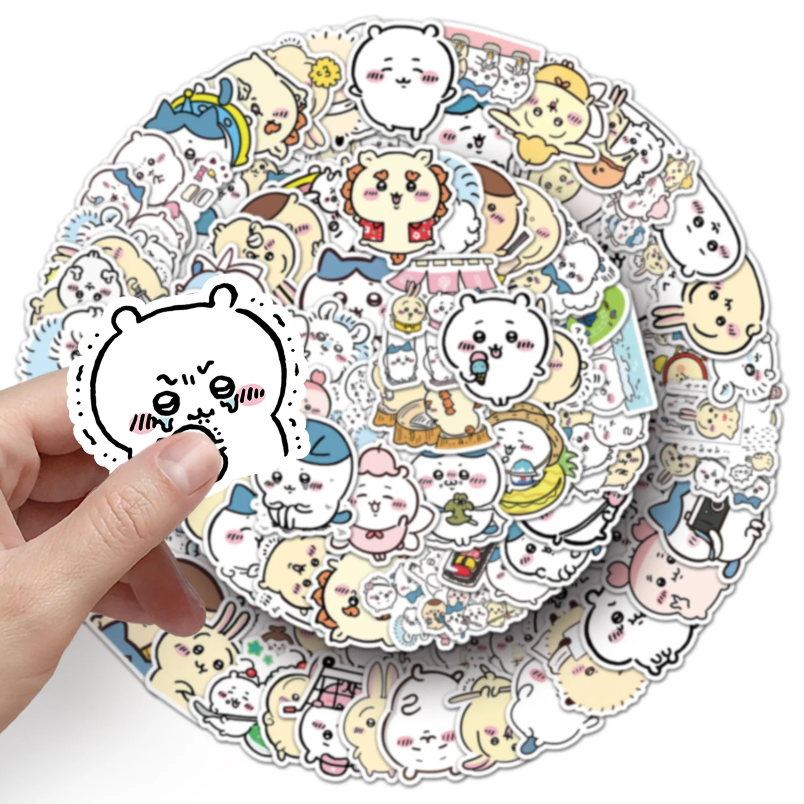 101Pcs Chiikawa Stickers Japanese Anime Cute Cartoon Waterproof Decorative Stickers for Water Bottle Thermos Scrapbook DIY view 2