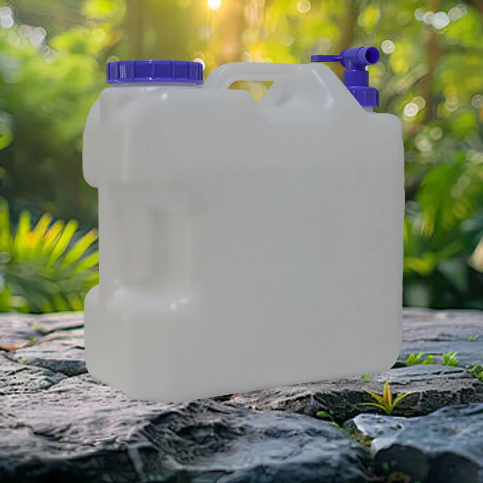 

Water Container with Faucet Water Storage Carrier for Hiking RV Survival