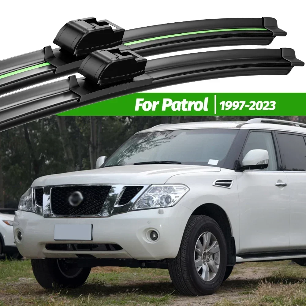 

For Nissan Patrol Y61 Y62 1997-2023 2pcs Front Windshield Wiper Blades 2014 2017 2019 2021 2022 Windscreen Window Accessories