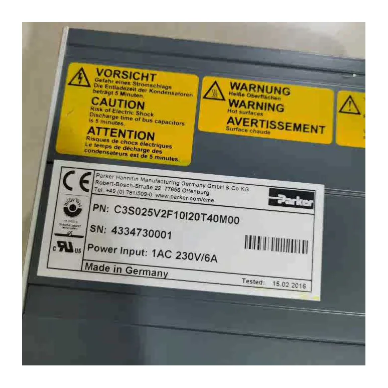 Servo Compax3 Servo Drive untuk Parker