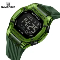 NAVIFORCE NF7113 New Men's Watch Popular Silicone Band 5ATM Waterproof Electronic Simple Calendar Clock Reloj Hombre