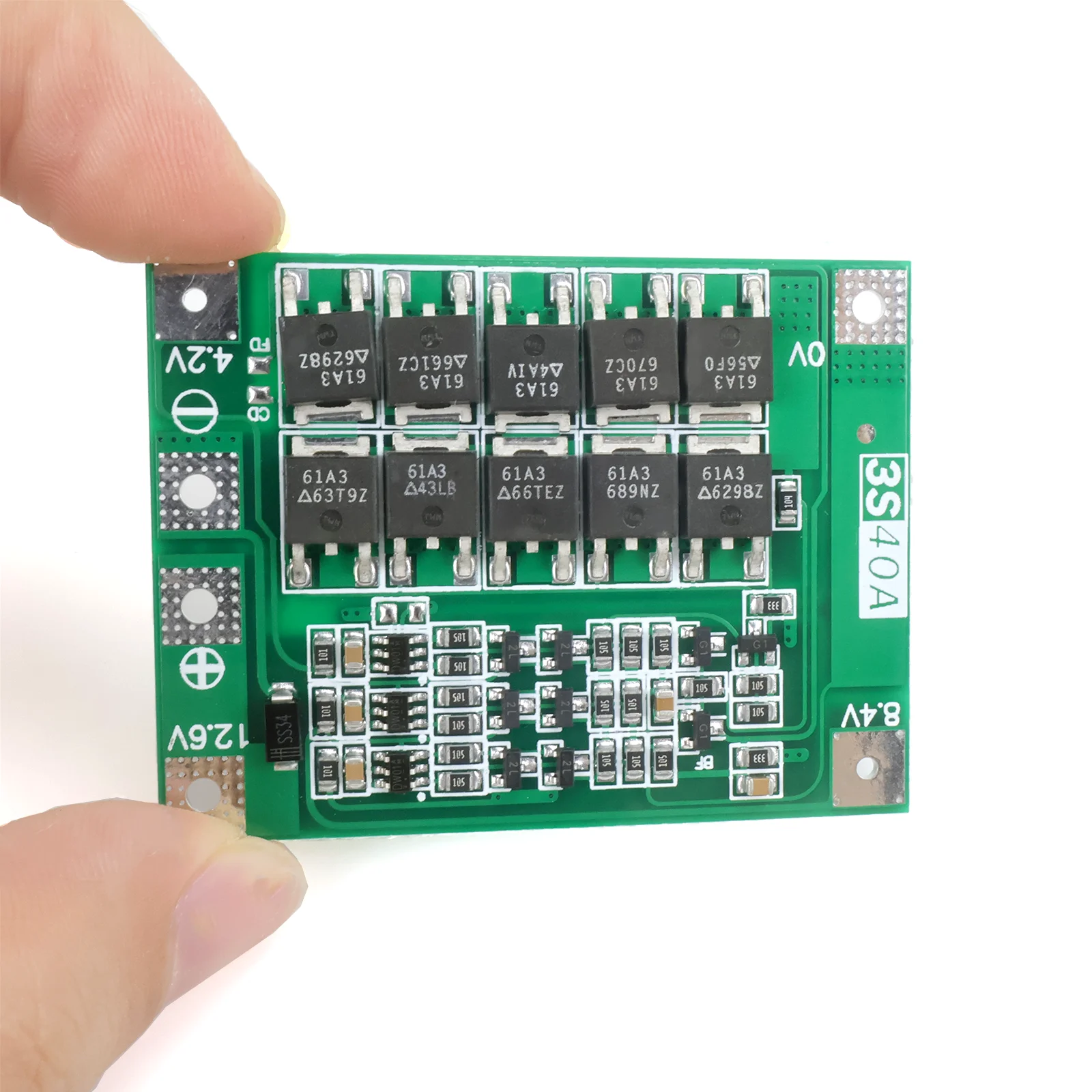 Li-ion Battery Protection Board BMS Module 3S 4S 40A 60A with Balance Enhance for 18650 Drill Motor 11.1V 12.6V 14.8V 16.8V
