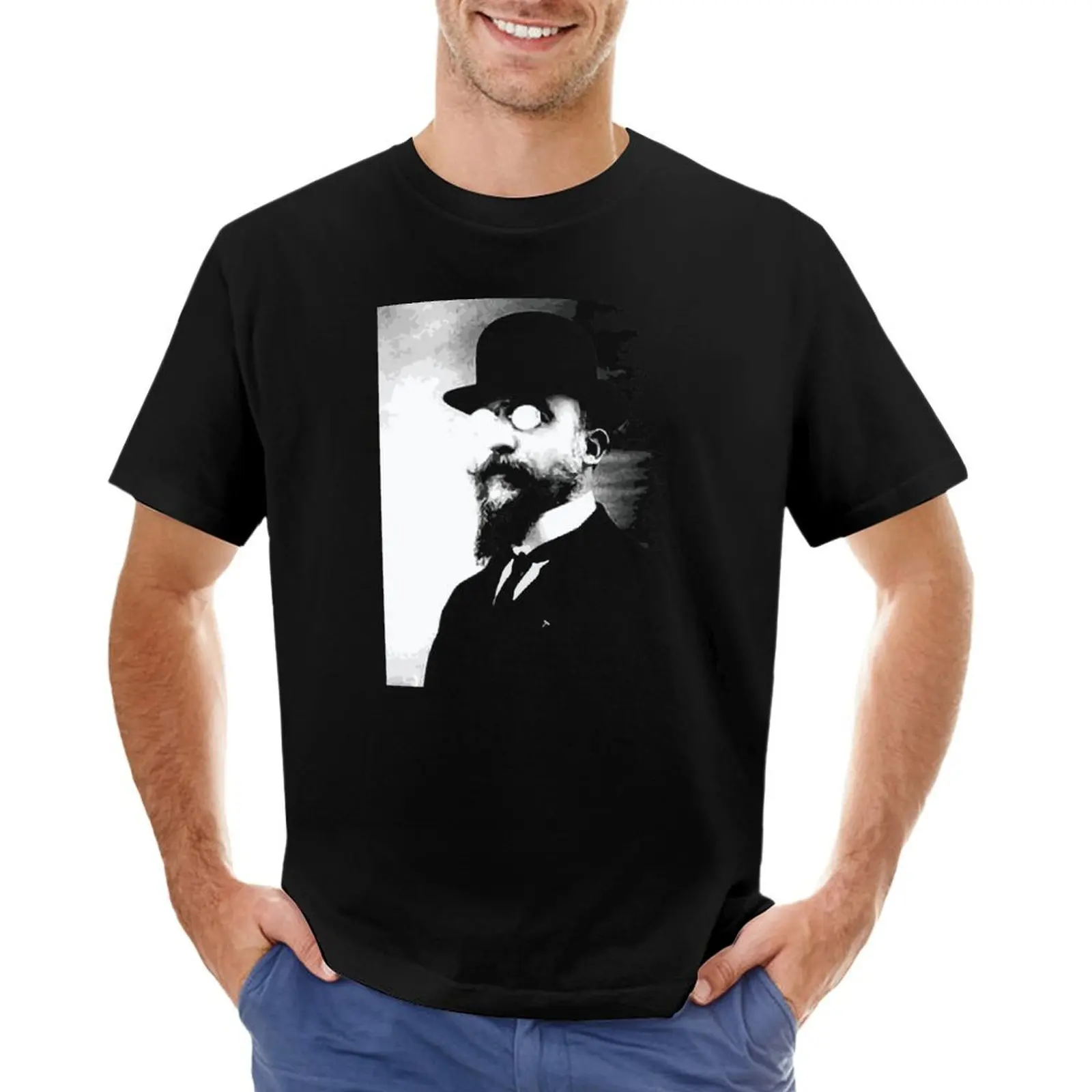 Erik Satie - classical music T-Shirt plus size tops Blouse basketball graphic tees plain t shirts men