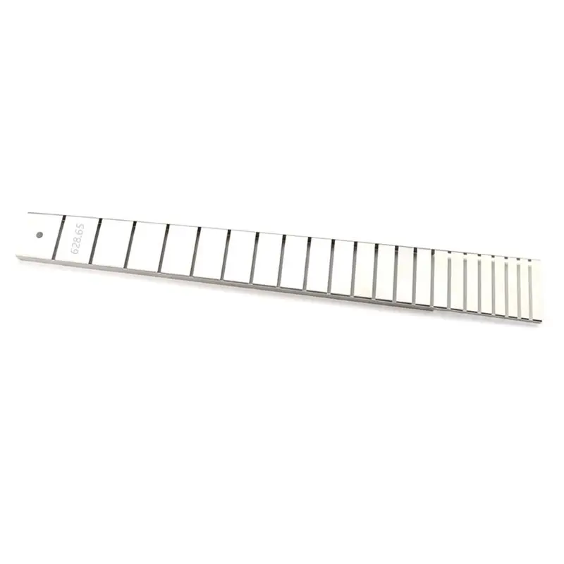

ABST Silver Neck Ruler Metal Neck Ruler For LP 22 Fret 24.75 Inch Electric Guitar Neck Accessories