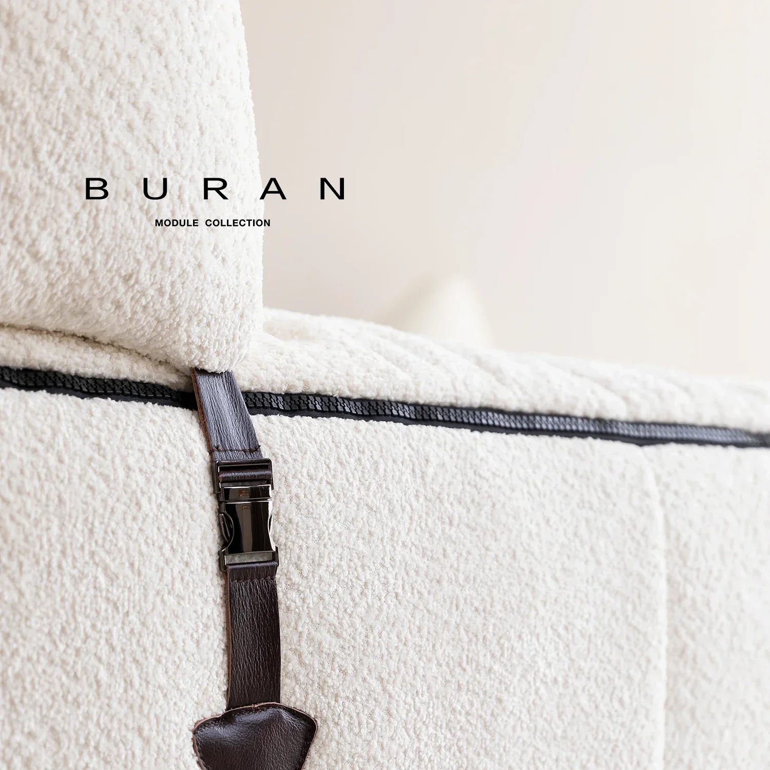 أريكة غرفة المعيشة الإيطالية البسيطة باللون الأبيض المخملي من حصير التاتامي بسيطة وخفيفة فاخرة وأثاث غرفة المعيشة #4