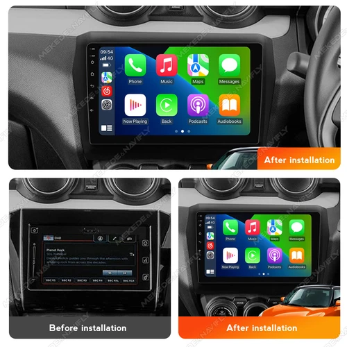 Imagen 2 del producto Android14 9 pulgadas 2 Din Radio de coche para Suzuki Swift 2017-2021 inalámbrico Carplay Android Auto reproductor Multimedia estéreo navegación GPS