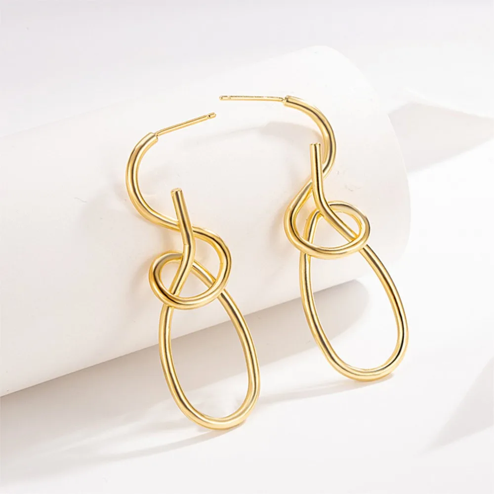 

Серебряные серьги PANJBJ 925 пробы, асимметричные, для женщин, в стиле панк, минималистичный дизайн, экстравагантные украшения, подарок, дропшиппинг