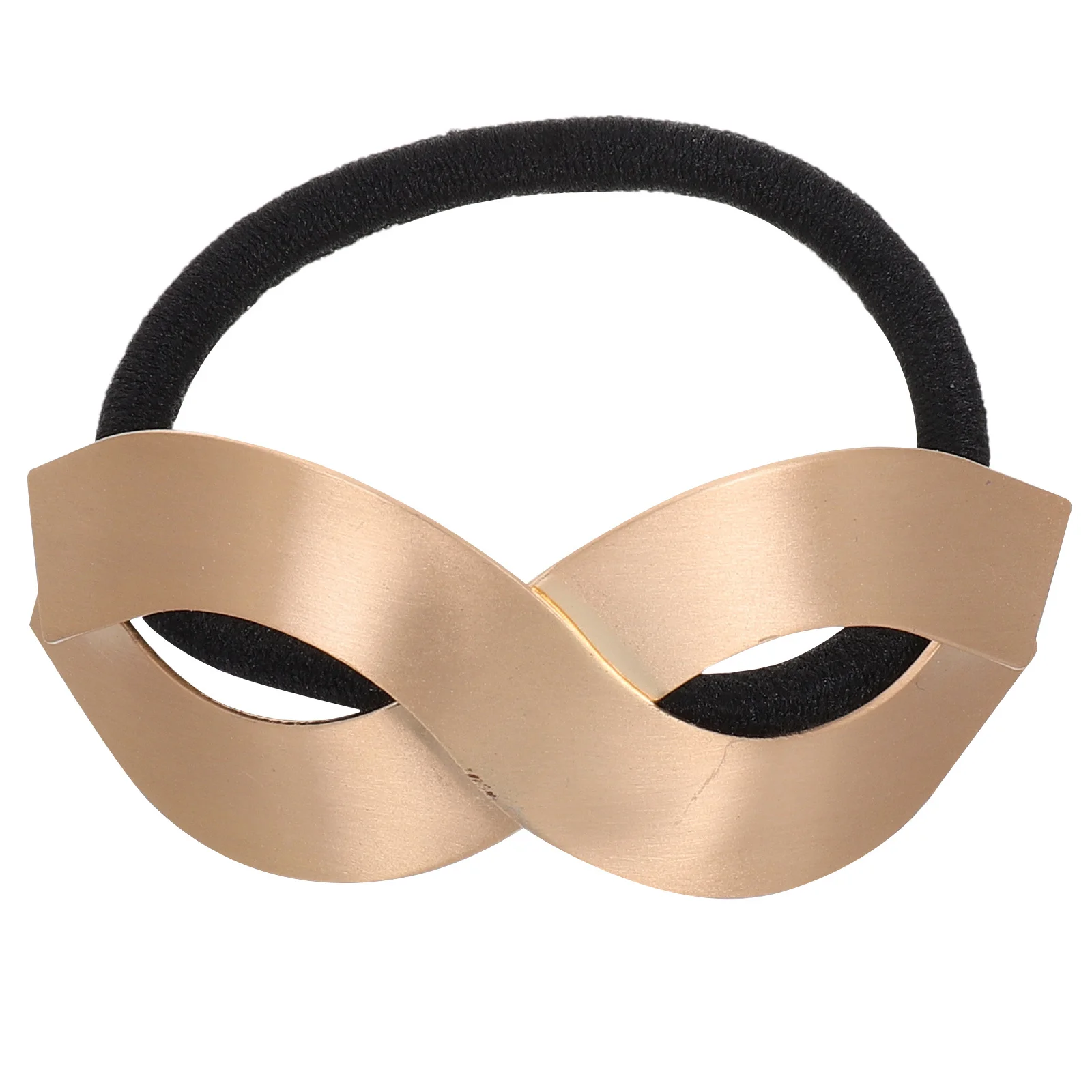

Hair Scrunchies Holder Tie Accessories for Women Gold Cuff Metal Ponytail