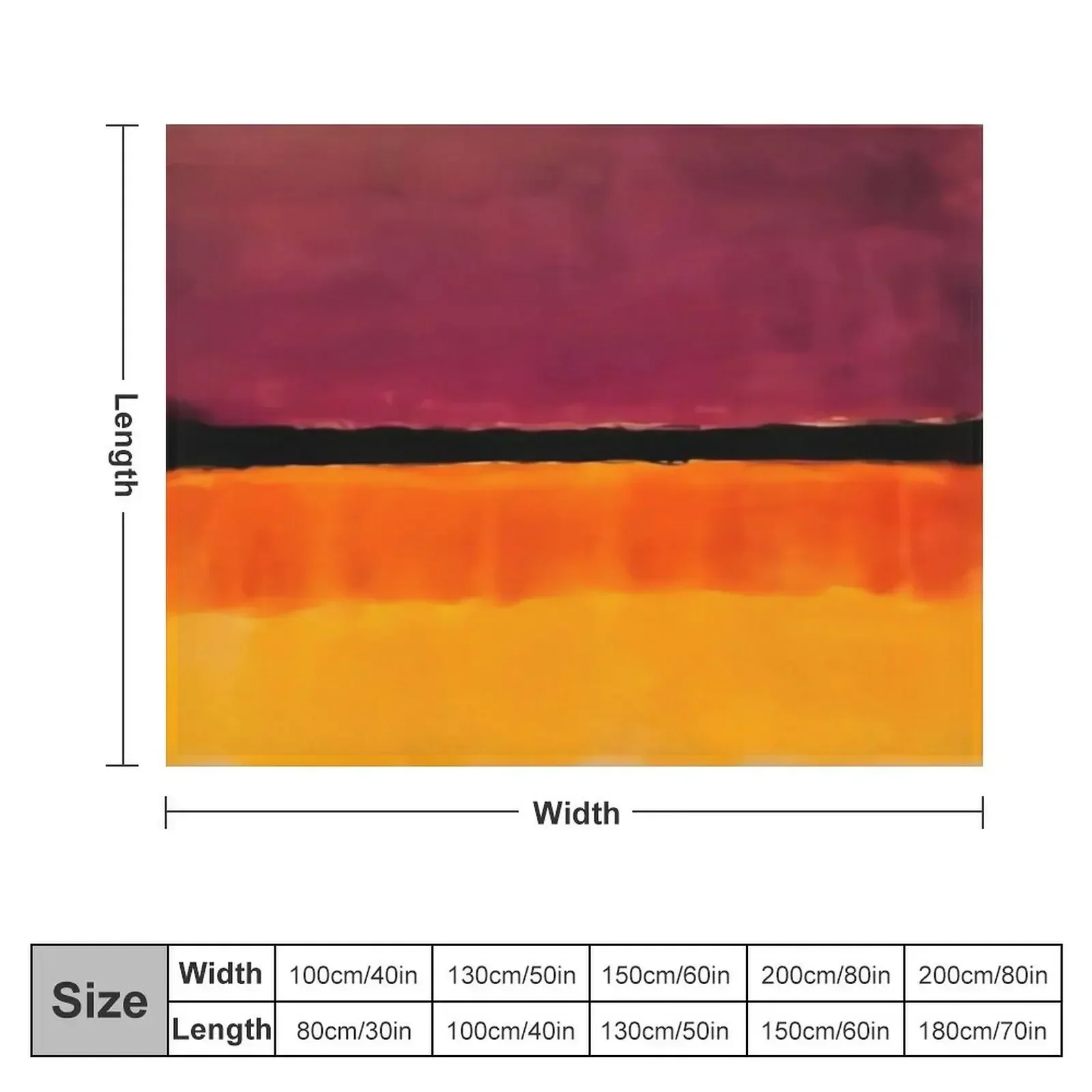 mark rothko painting , colorful , artwork by mark rothko Throw Blanket for winter Soft Blankets