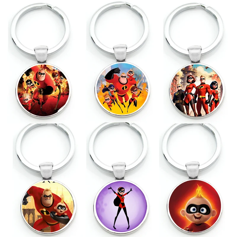Ментальный брелок для ключей из фильма «Суперсемейка», брелок для ключей, крутой Боб, парр, мультяшные наклейки, значок, подвеска, автомобиль, детские забавные игрушки Ментальный брелок для ключей из фильма «Суперсемейка», брелок для ключей, крутой Боб, парр, мультяшные наклейки, значок, подвеска, автомобиль, детские забавные игрушки