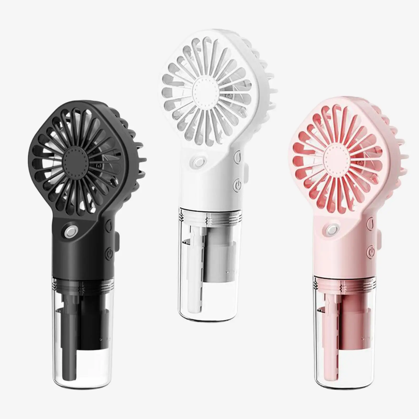 Portable Handheld Misting Fan Mini Makeup Lash Fans 4 Speeds Water Spray Fan