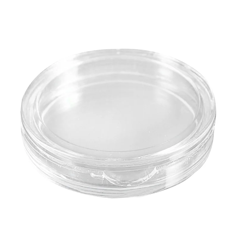20 Pcs Transparent Small Plastic Coin Box 18Mm