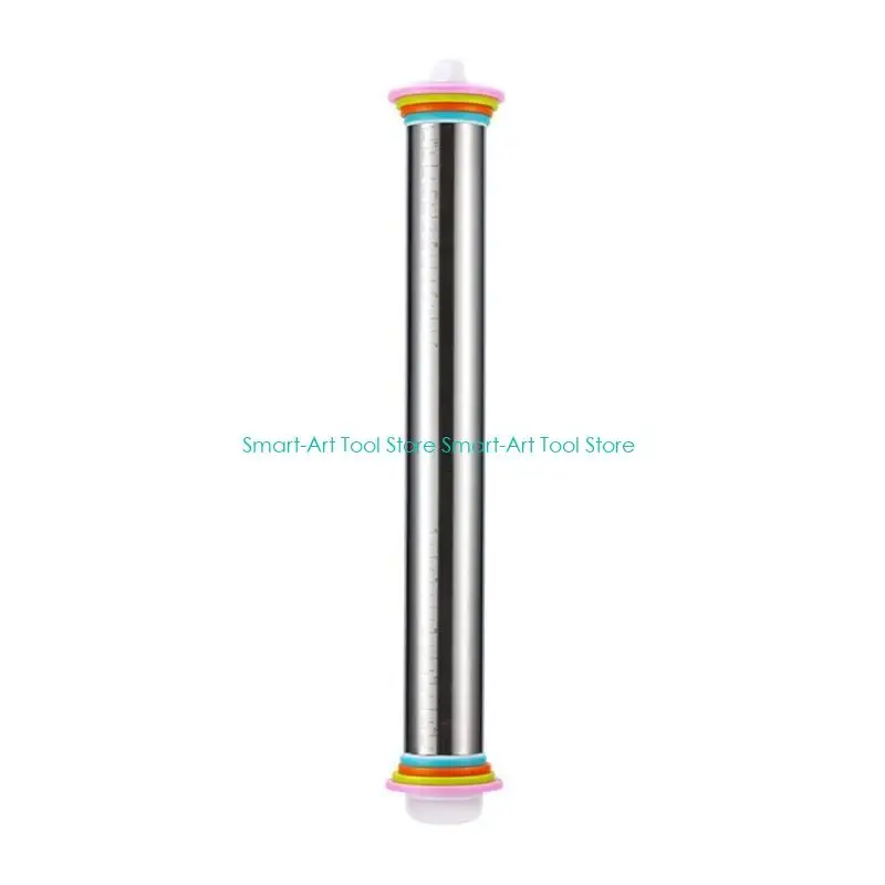 E1PB Stainless Steel Dough Rolling Pin For Precise Thickness Baking Pastry Roller