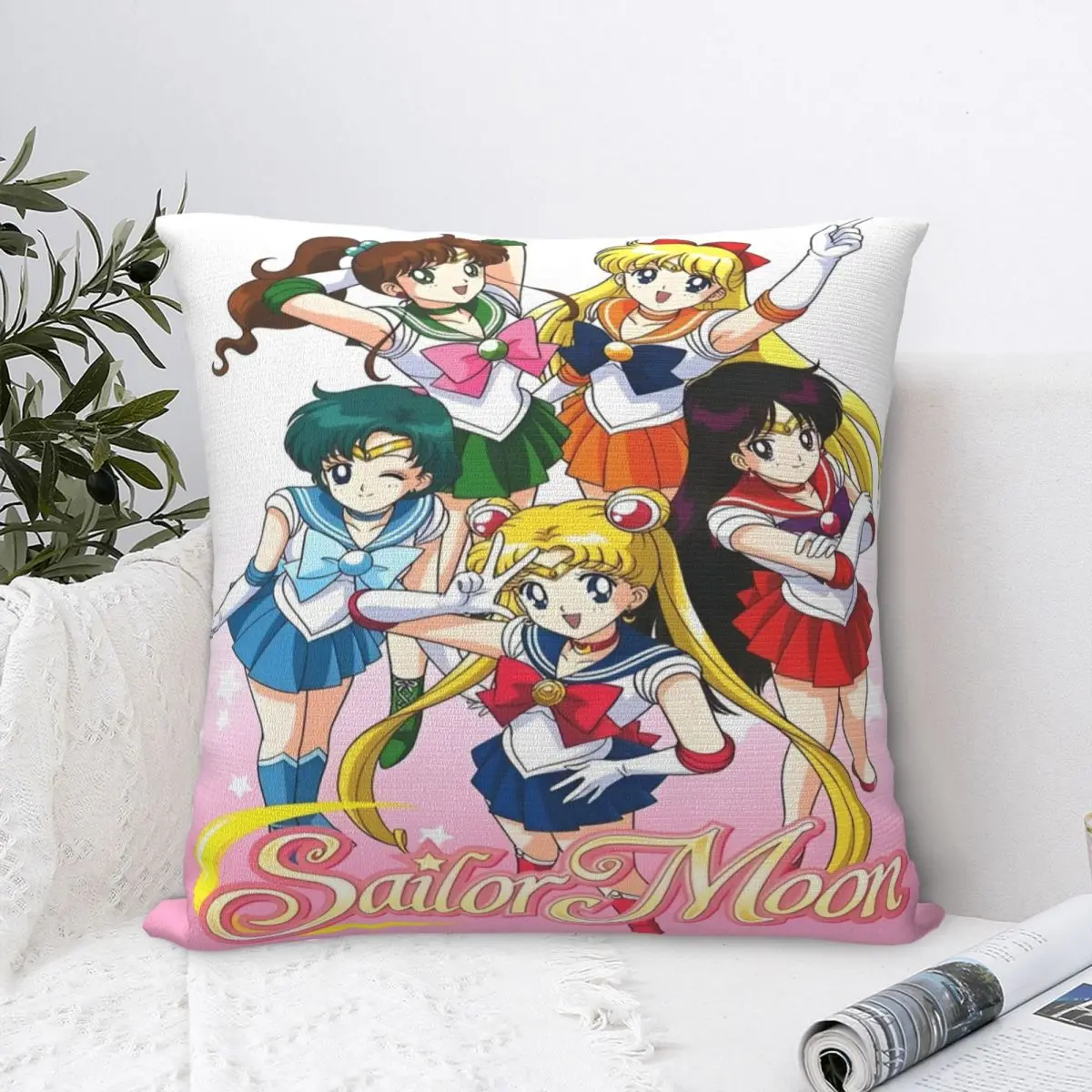 Cardcaptor Sakura The Kitty Guardian Pillowcases Merchandise Printing Cushion Cover Pillow Covers Bed Decor Square Multi Size