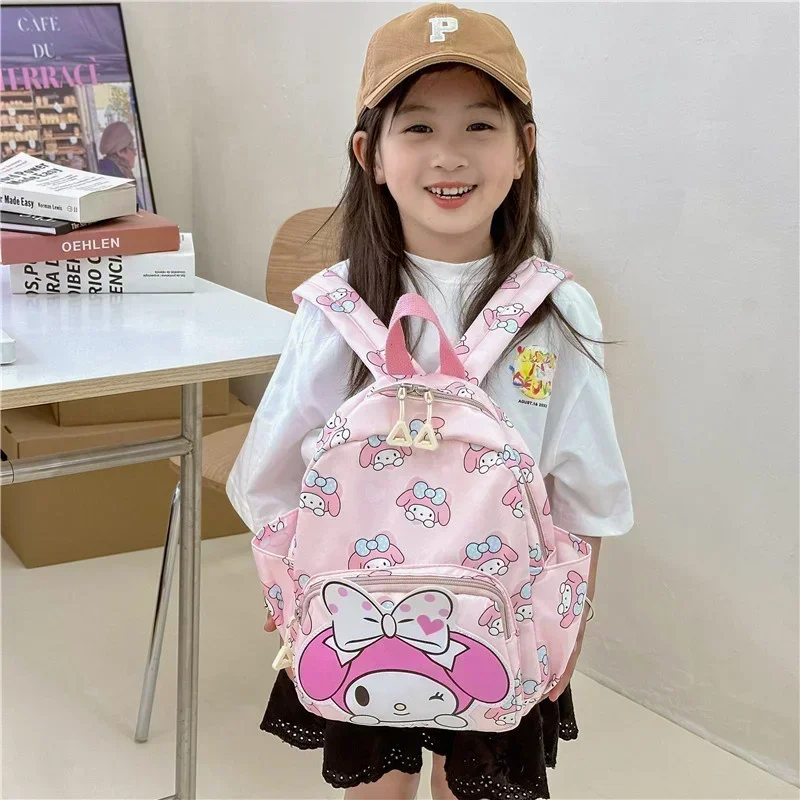 Sanrio Hello Kitty Childrens Rugzak Cartoon Cinnamoroll Mijn Melodie Kleuterschool Schooltas Grote Capaciteit Student Rugzak Cadeau