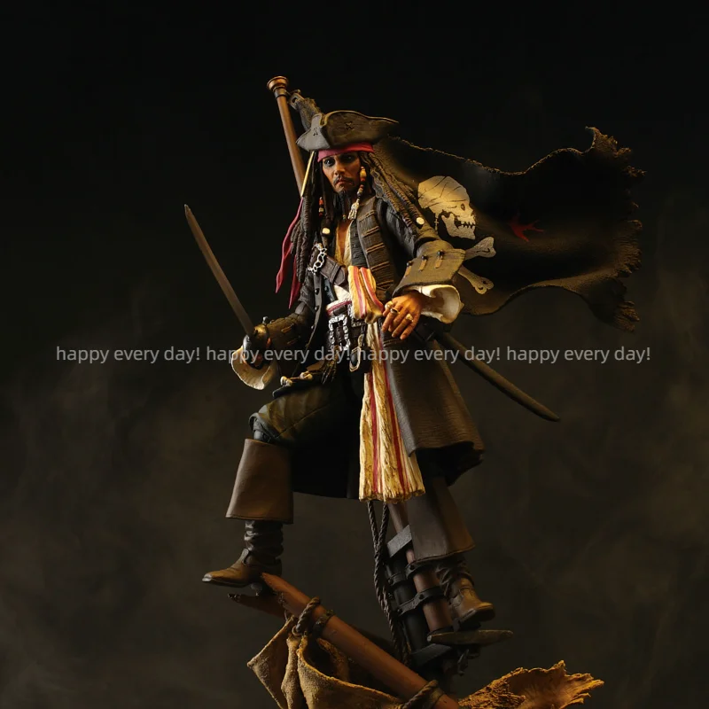

NEW SPOT Kaiyodo Ocean Hall Yamaguchi Pirates of The Caribbean Jack Sparrow Captain Jack Movable Figure Collection Gifts
