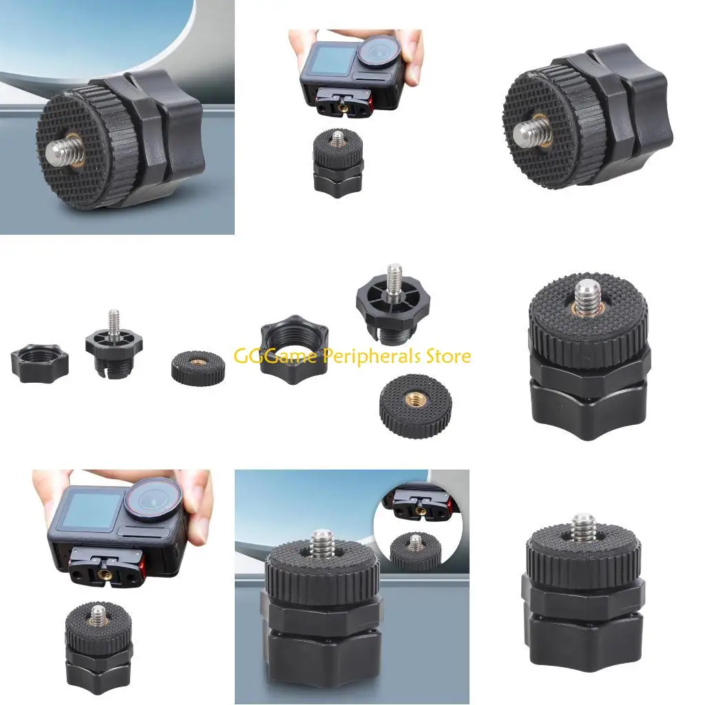 

U55B Ball Joint Adapter 17mm to 1/4inch Thread Compatible for Camera Mounts Tripods