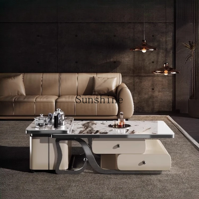 

Living room household storage integrated light luxury modern small apartment minimalist high-end small tea table