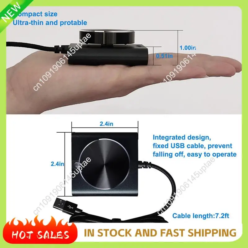 N88R 2X USB Volume Control Lossless PC Computer Speaker Volume Controller Knob Adjuster Digital Control With One Key Mute