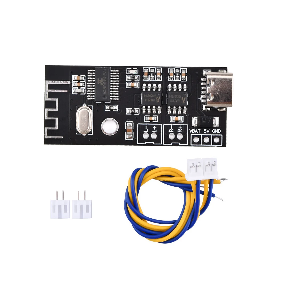 MH-MX38 Wireless Bluetooth Audio Amplifier Module MICRO USB Type-C 5V Stereo Audio 5W+5W Sound Power Amplifier Board Decoder