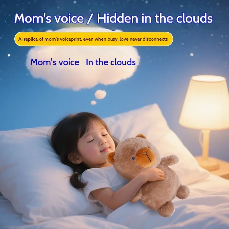 Interactief AI-sprekende knuffeldier - Slim knuffel met conversatiefuncties van de encyclopedie, rustgevende metgezel