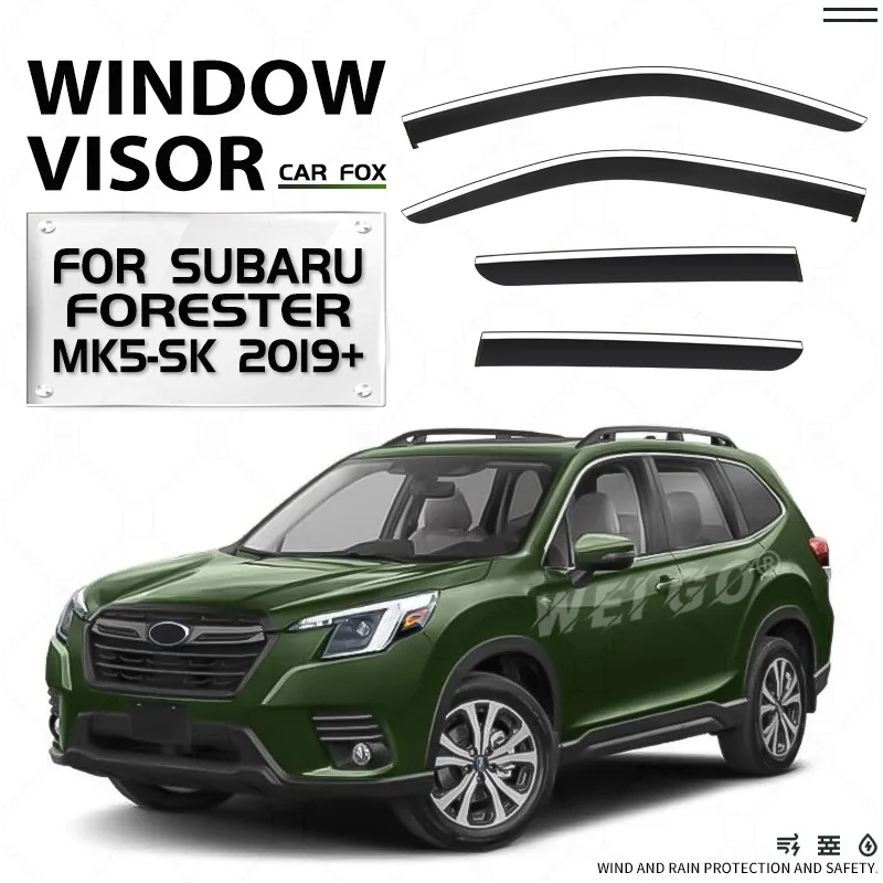 

For Subaru Forester SH SJ Styling Car Window Visor Awning Shelters Windshield Side Window Sun Shade Auto Accessories 2009-2024