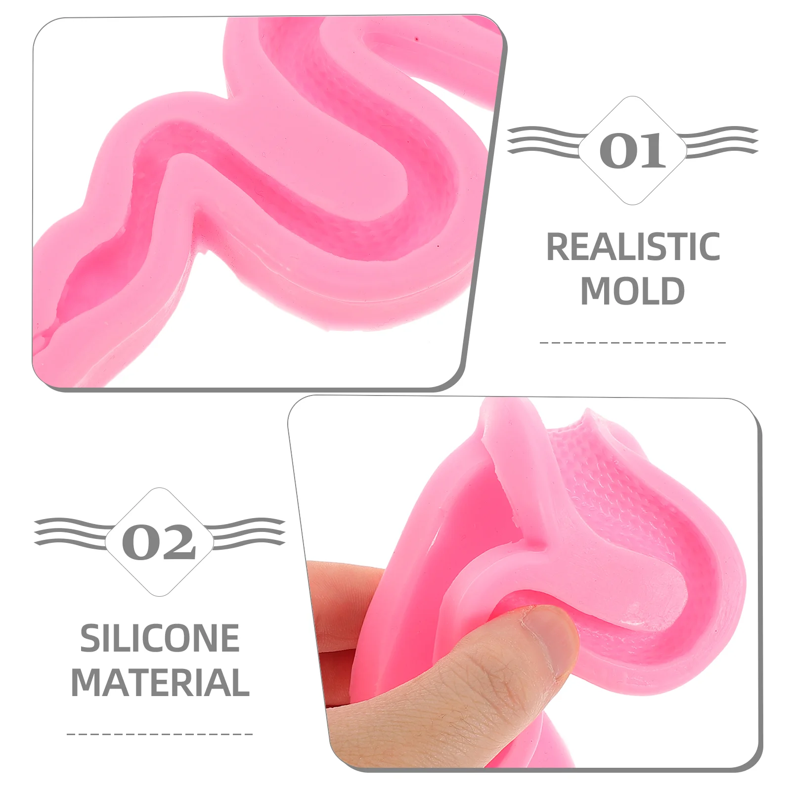 Versatile Snake Silicone Mold for Resin and Epoxy Crafting Ideal for Creating Unique Snake Themed Jewelry Keychains Ornaments an