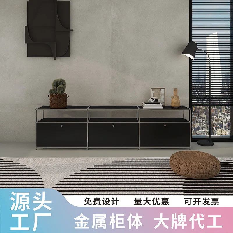 

Medieval module combined cabinet TV cabinet Internet celebrity ins style simple storage locker household bucket