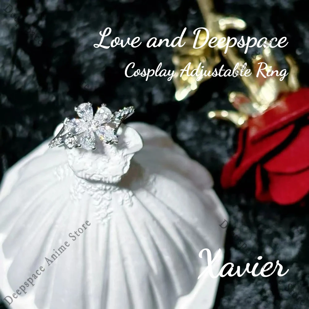 Hot Game Love and Deepspace Zayne Rafayel Xavier Sylus Caleb Anime Cosplay Adjustable Rings Festival Party Costumes Props