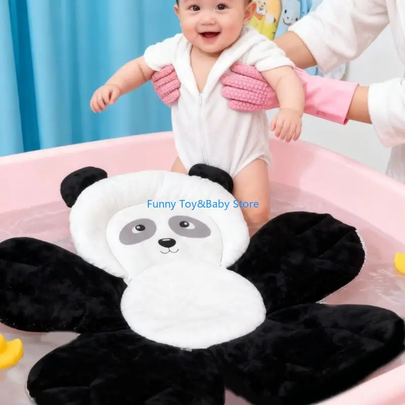 Panda Baby Bath Pad Quick Dry Bath Cushion Comfortable Mat for Infant Newborns 0-6 Months Bathtub Essential C90B