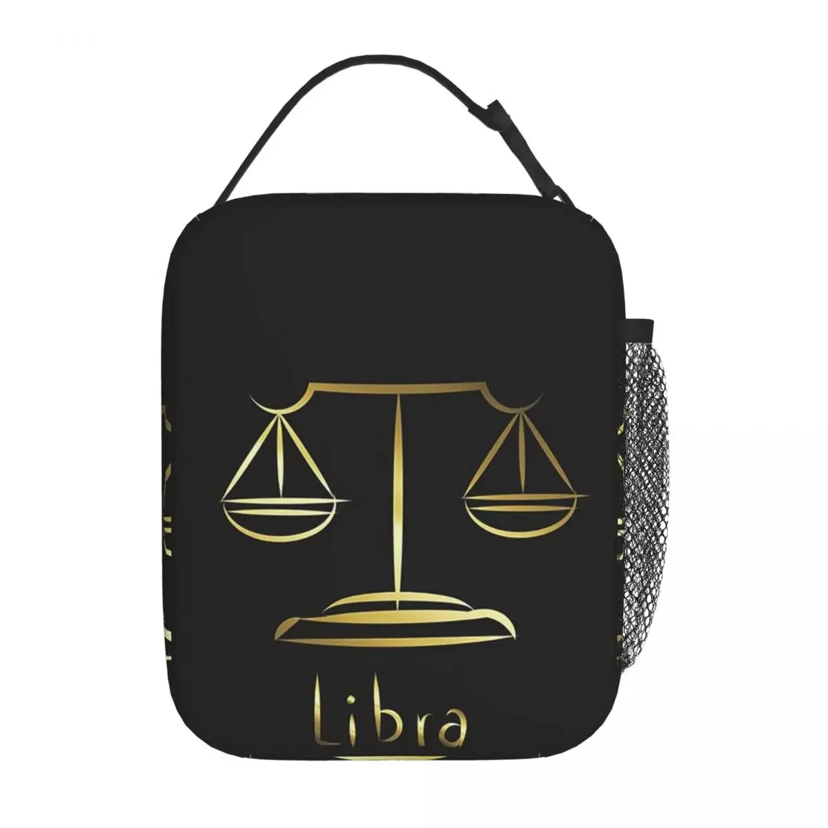 Gold Scales Of Justice Law Logo Lawyer Legal Party Insulated Lunch Bag for Kids School Cooler Thermal Food Box Tote Lunch Boxes