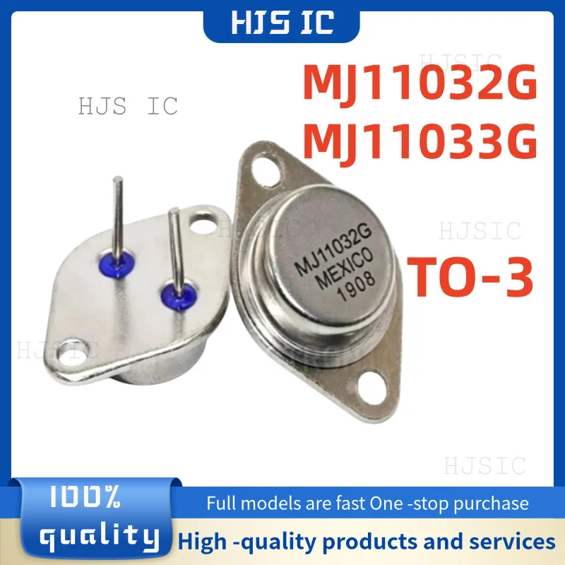 2Pcs/2Pairs New MJ11033 MJ11033G MJ11032 MJ11032G TO-3 Audio amplifier matching tubes