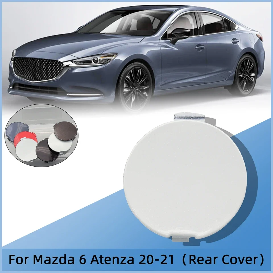 Tapa de gancho de remolque para coche Mazda 6 Atenza Sedan, parachoques trasero, cubierta de ojo, cubierta de remolque, GSH7-50-EK1-BB, 2019-2021