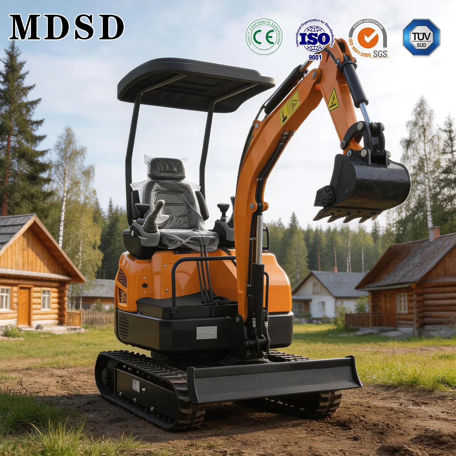 

Mini Excavator 1.8 Ton Hydraulic Crawler Small Digger CE EPA Euro 5 Yanmar Engine For Farm Garden Construction Free Shipping